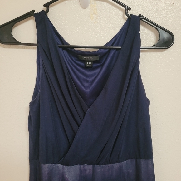 Simply Vera Blue and Purple High Low Dress - Picture 3 of 5